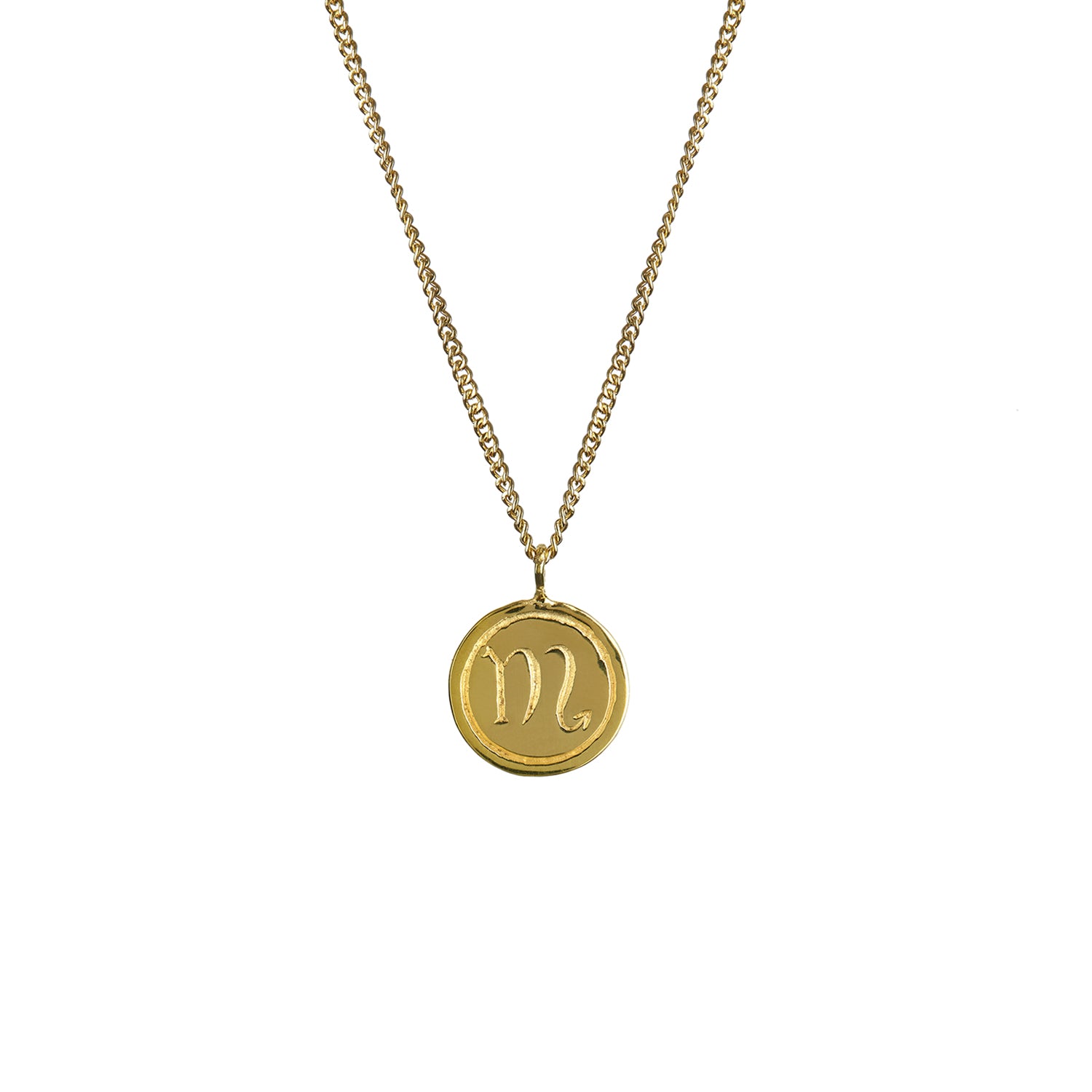 Zodiac Pendant Solid Gold