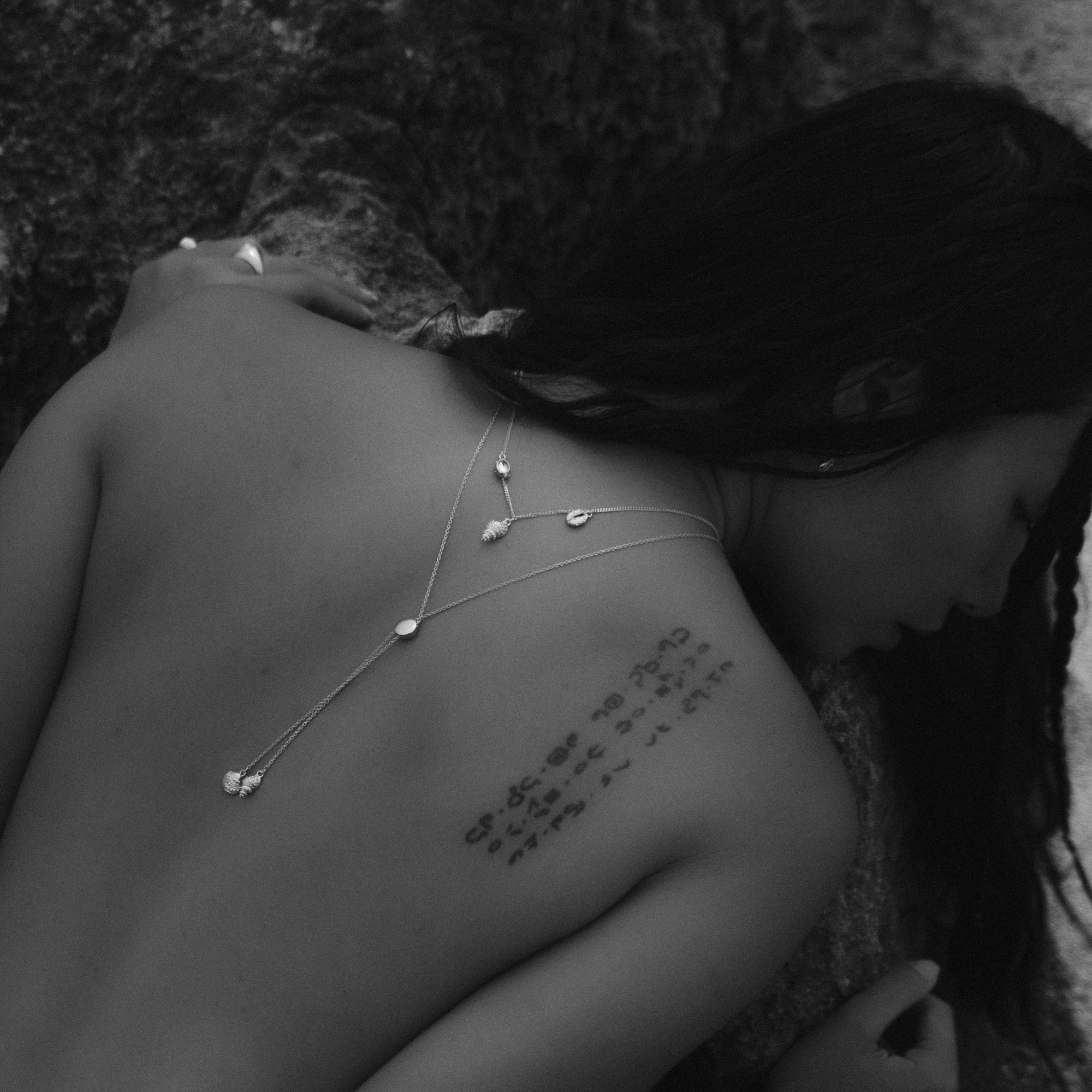 Inanna Spiral Bolero Necklace Silver