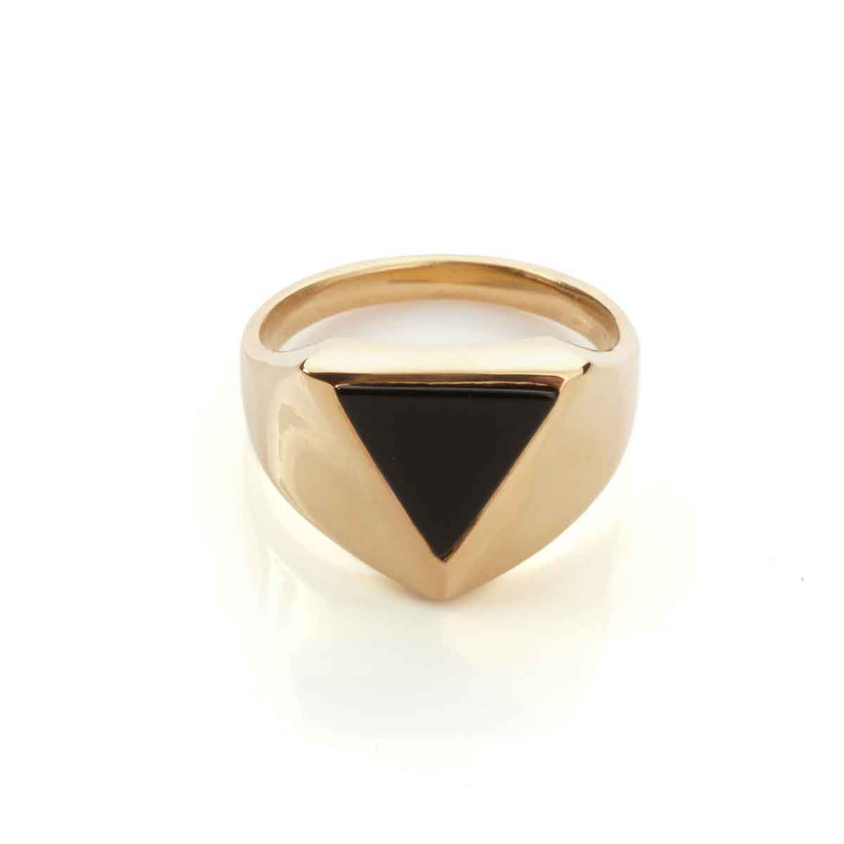 Pythagorus Onyx Ring Solid Gold