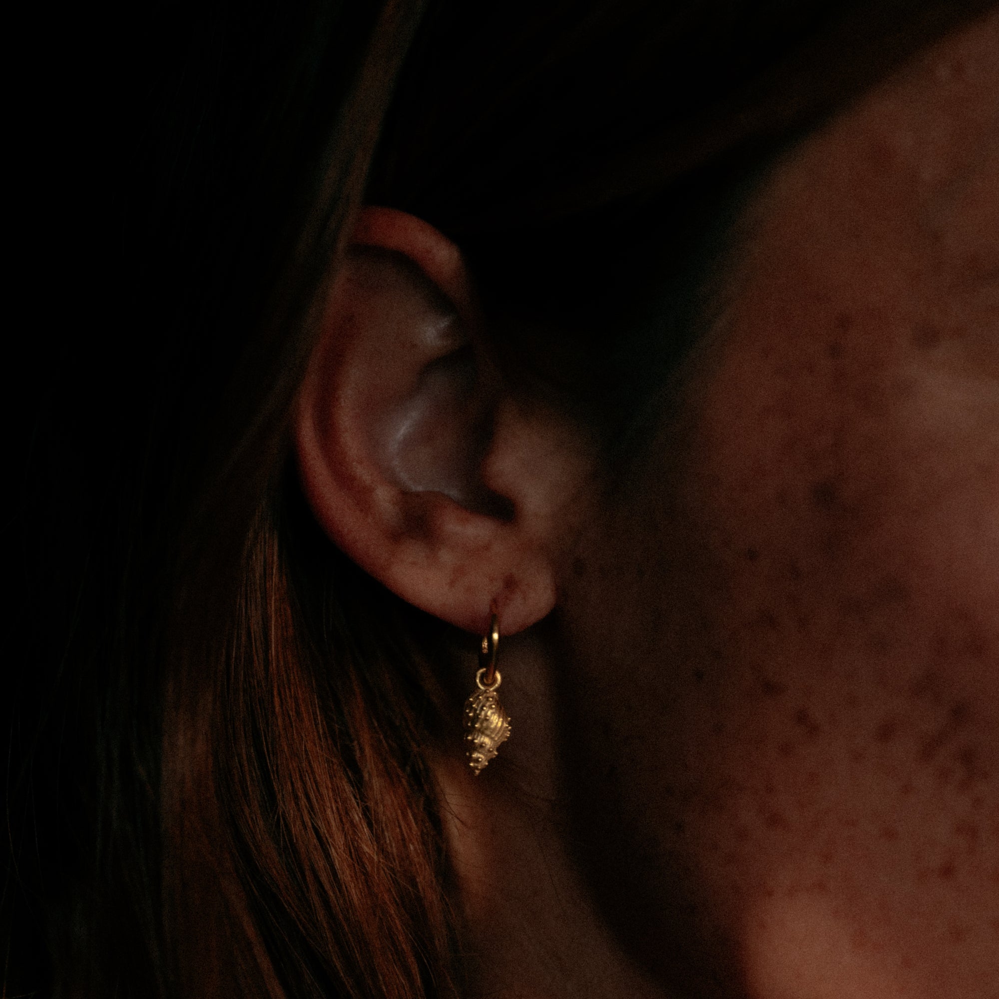 Thalassa Mini Hoop Earrings Solid Gold