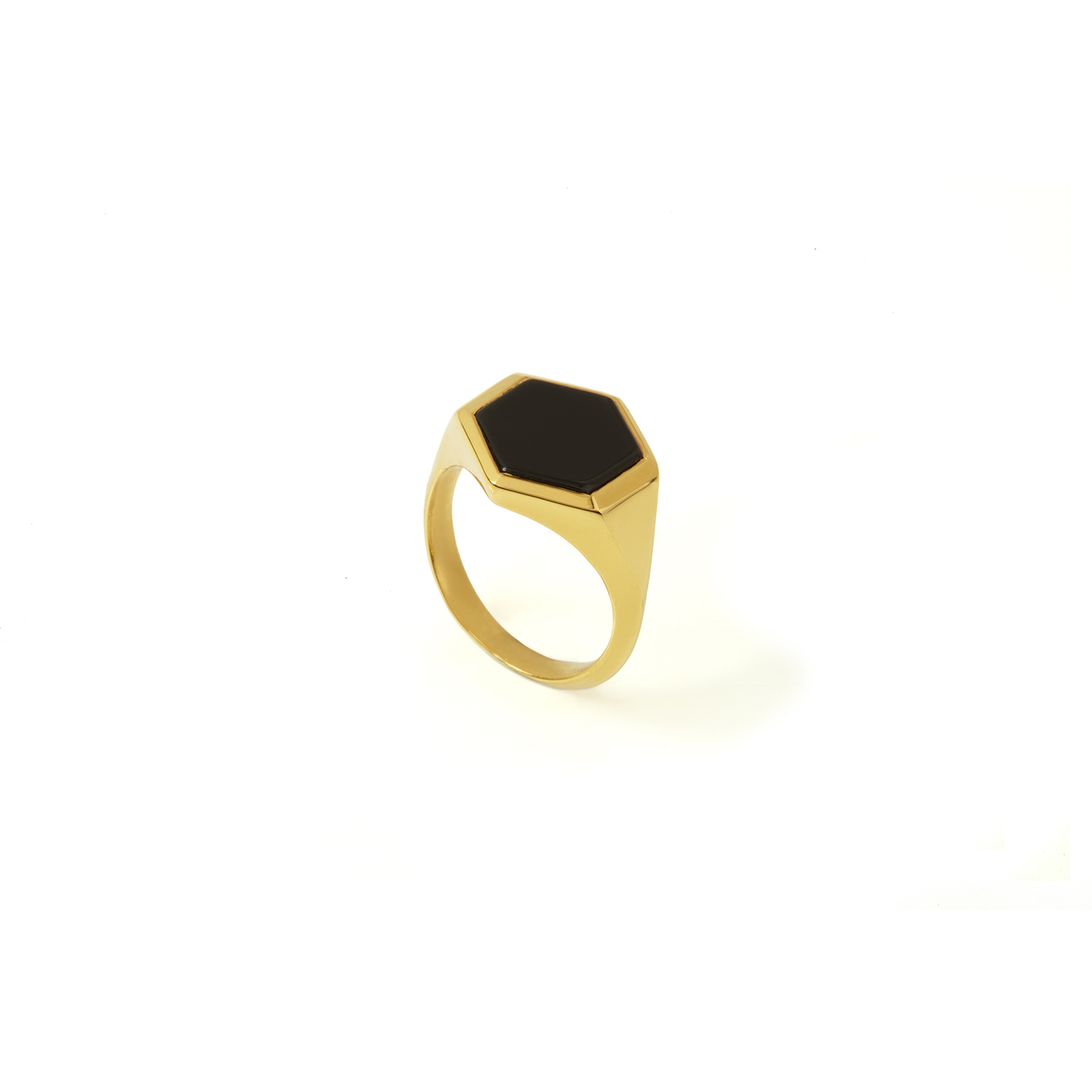 Varro Onyx Ring Solid Gold