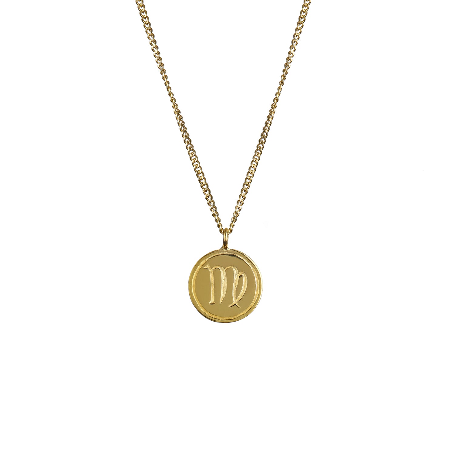 Zodiac Pendant Solid Gold