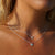 Rays of Light Mini Necklace Turquoise Silver