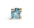 Birthstone Round Stud Solid Gold