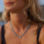 Rays of Light Necklace Turquoise Silver