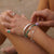 Rays of Light Bracelet Green Onyx Silver