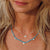 Rays of Light Mini Necklace Turquoise Gold