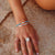 Rays of Light Bracelet Turquoise Silver