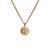 Creation Necklace with Emerald Solid Gold