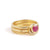 Eclipse Fine Stack Ruby Solid Gold