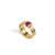 Eclipse Fine Stack Ruby Solid Gold