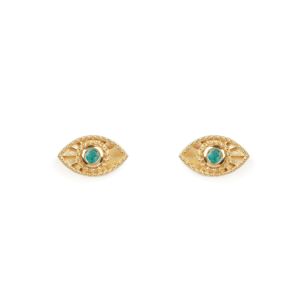 Rays Light Studs Emerald Solid