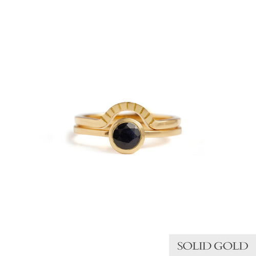Mountain Engraved Ring Solid Gold Rachel Entwistle