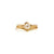 Peak Engraved & Solitaire Stack Solid Gold