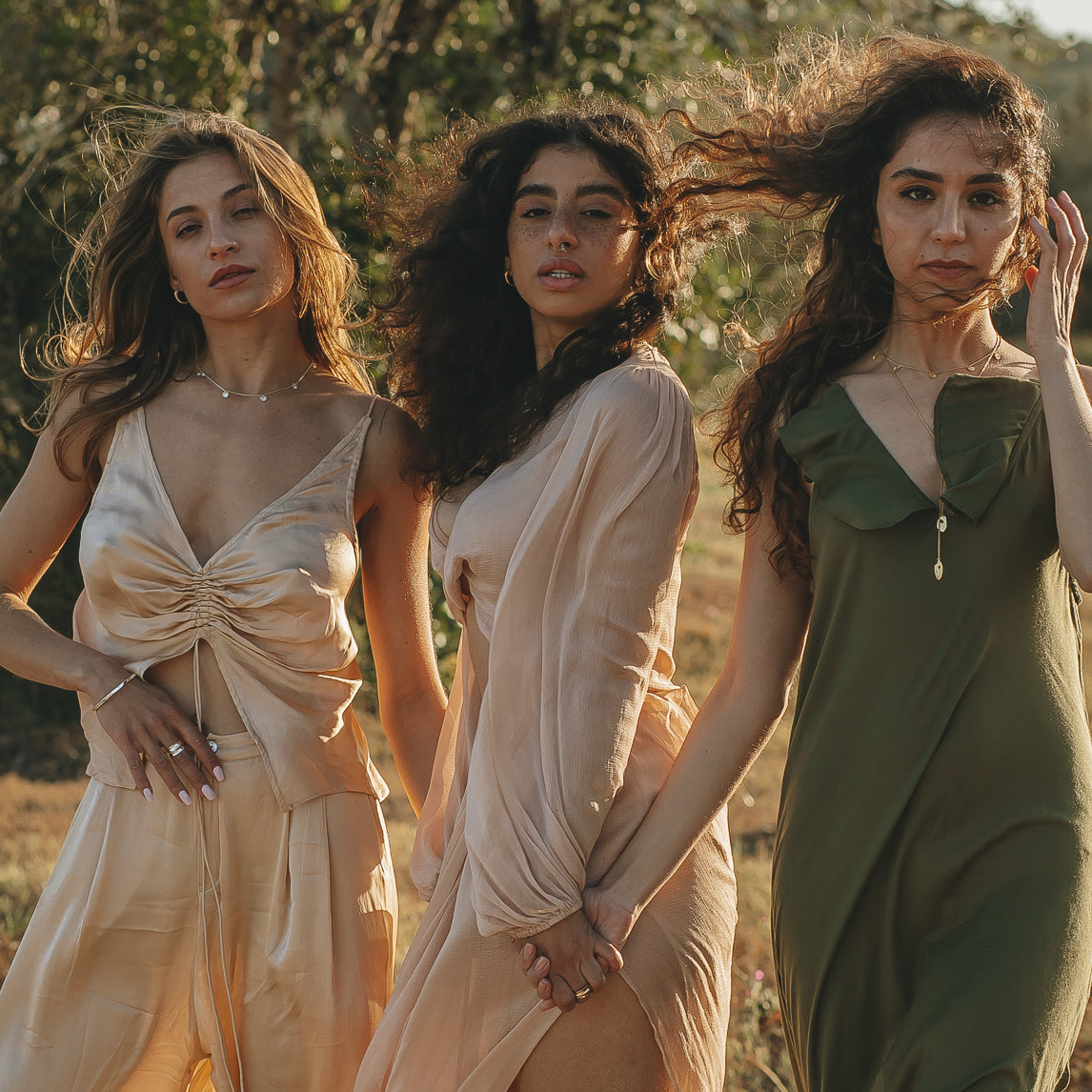 Ishtar Charm Necklace Silver