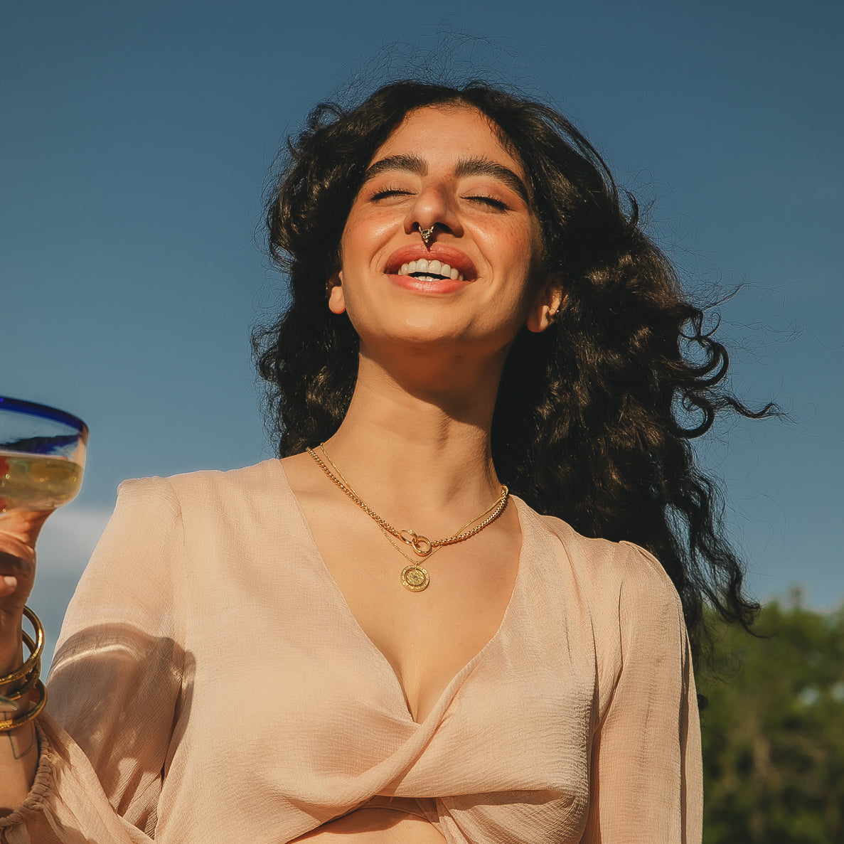 Alchemist's Mini Spinning Necklace Solid Gold