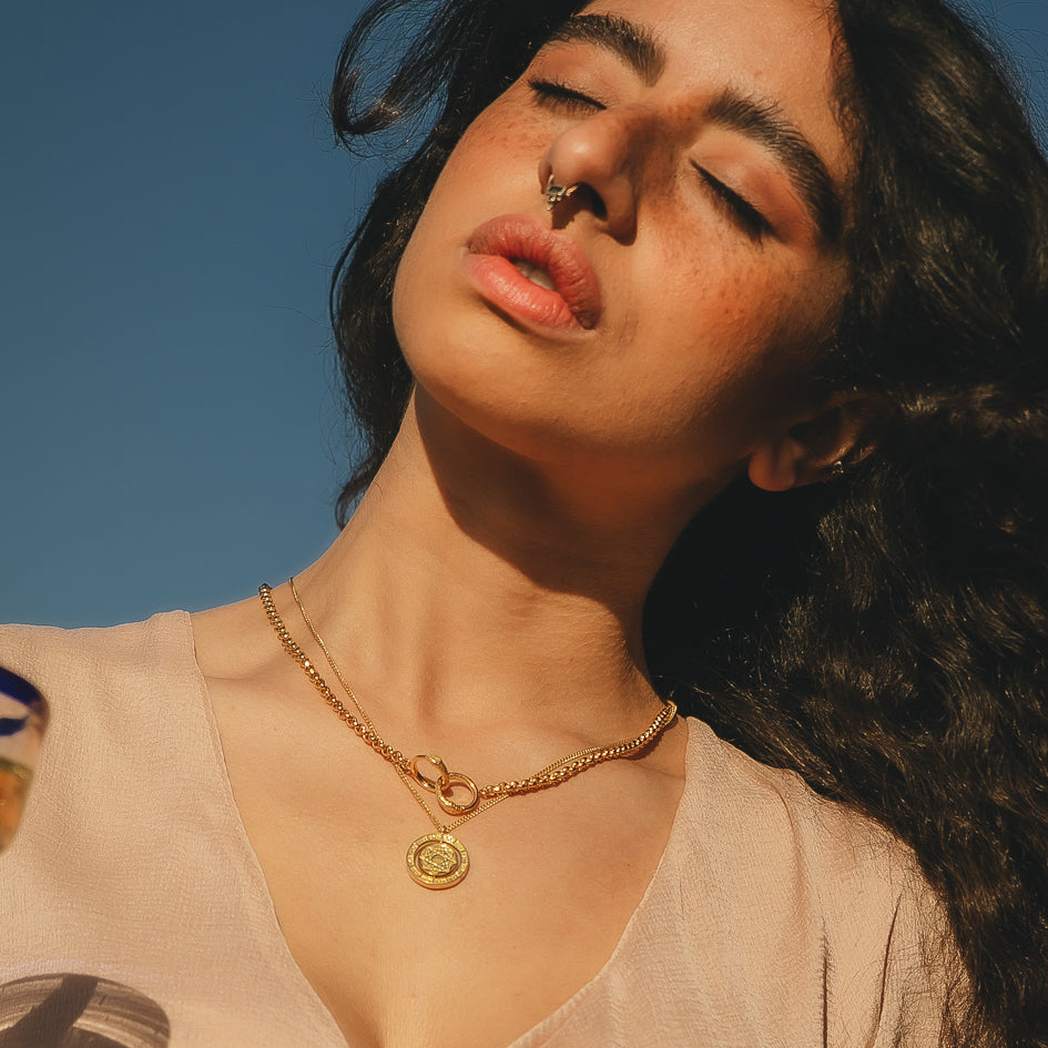 Alchemist's Mini Spinning Necklace Gold