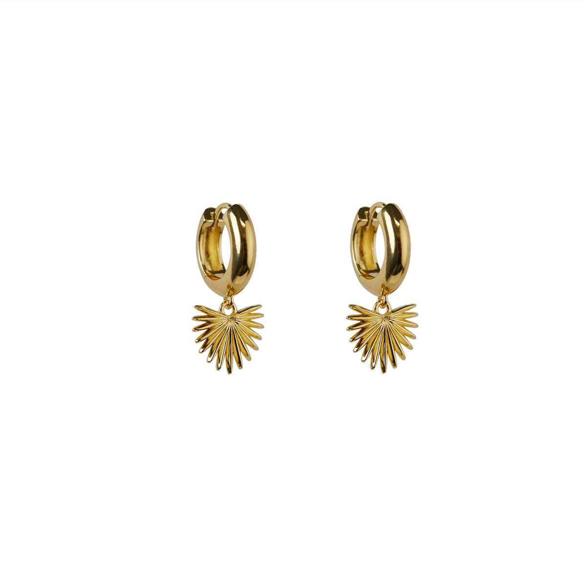 Ishtar Chunky Hoop Earrings Gold