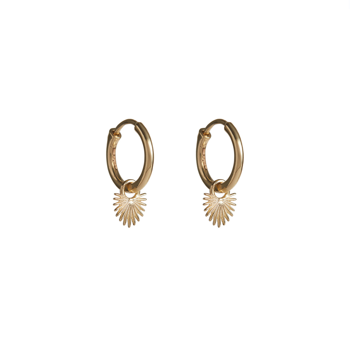Ishtar Mini Hoop Earrings Solid Gold
