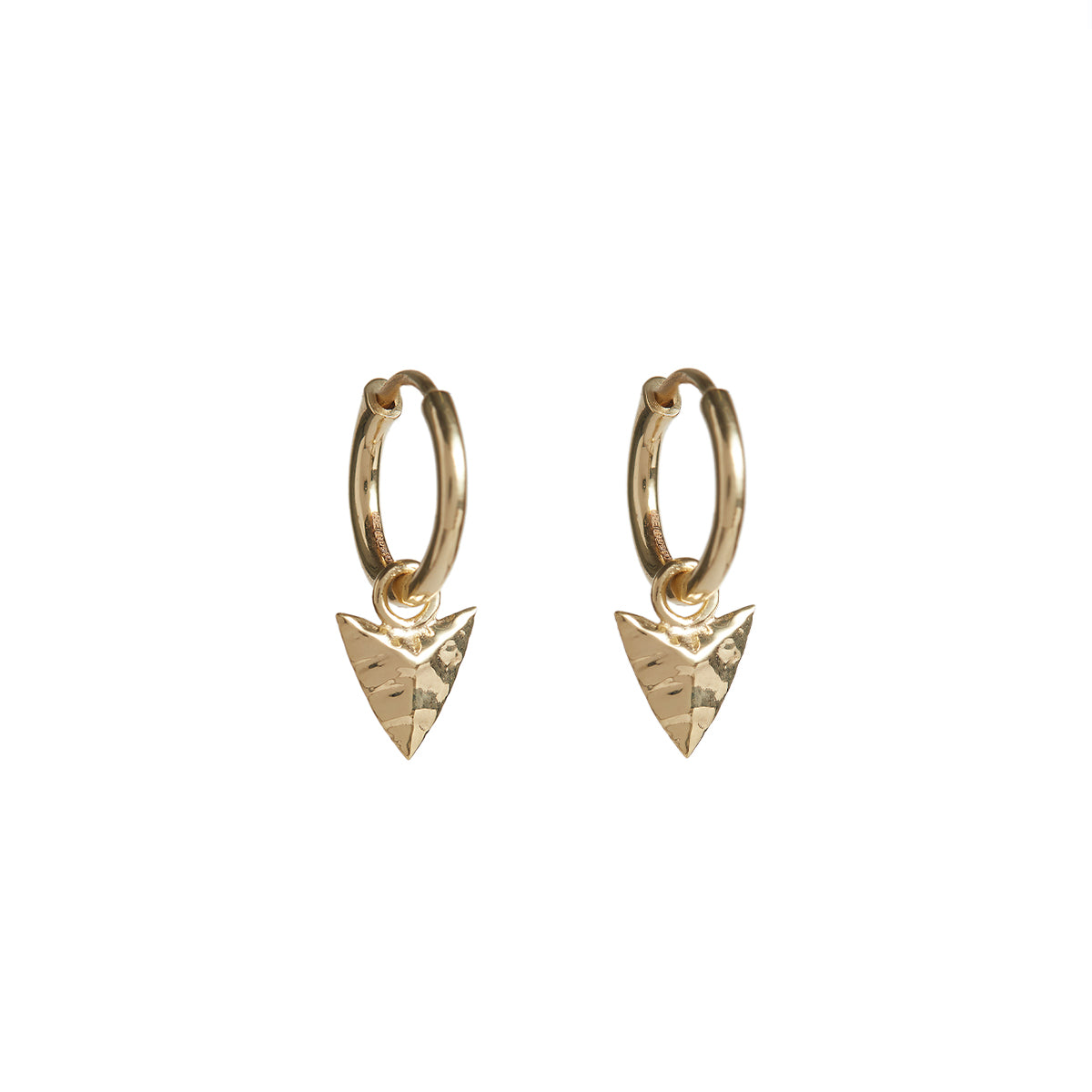 Modern Primitive Mini Hoops Solid Gold