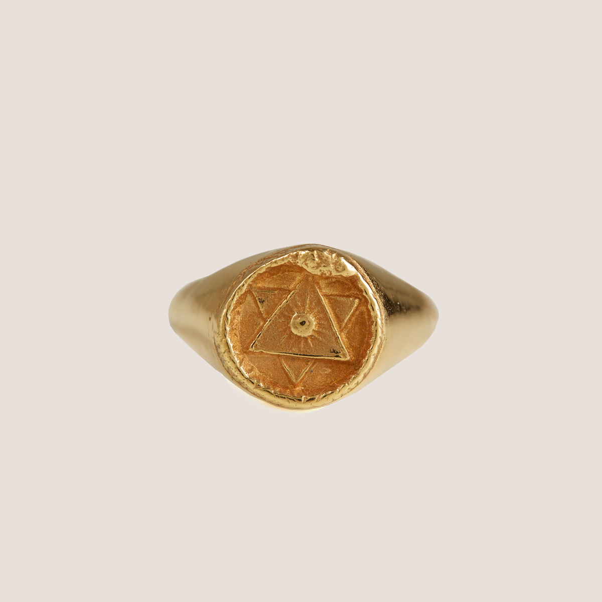 Ouroboros Signet Ring Gold