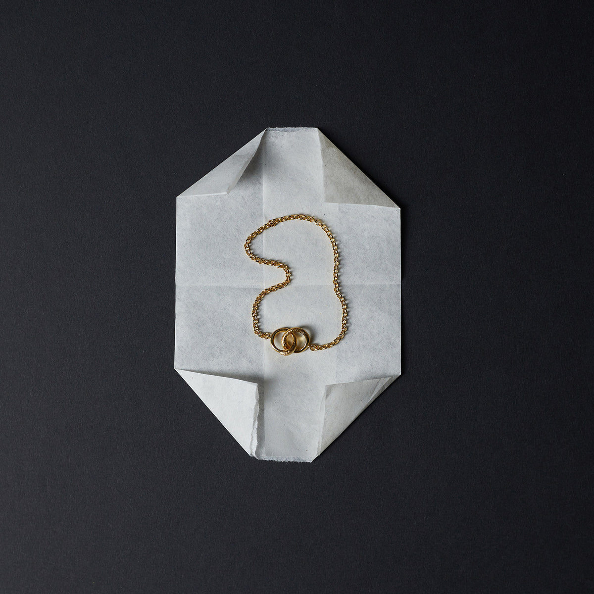 Ouroboros Fine Chain Bracelet Solid Gold