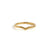 Peak Engraved & Solitaire Stack Solid Gold