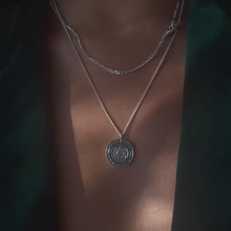 Alchemist's Spinning Necklace Silver