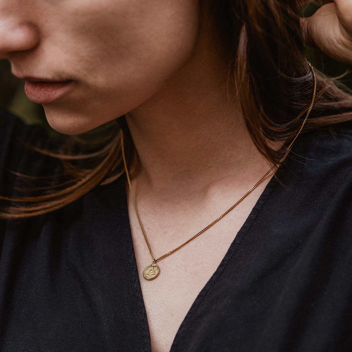 Ouroboros Necklace Solid Gold