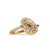 Alchemist's Spinning Ring with Black Sapphires Solid Gold