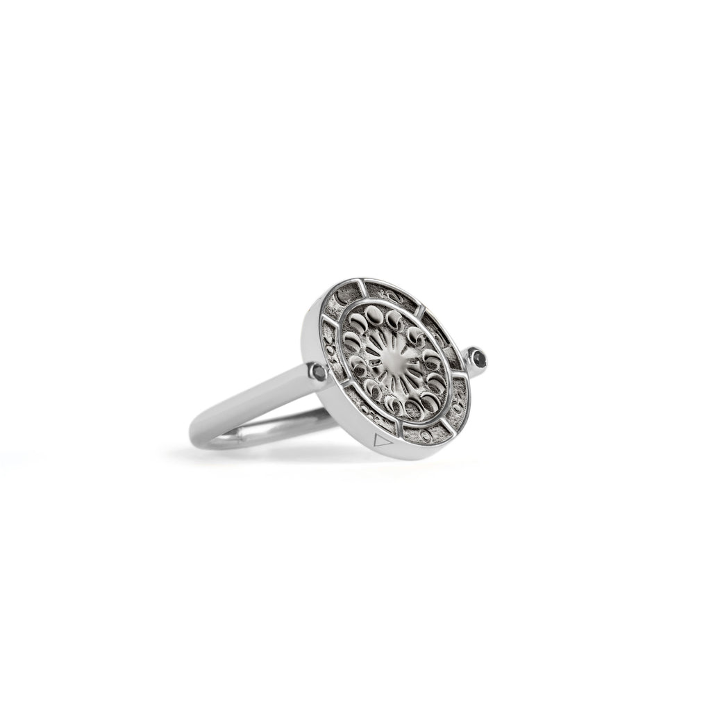 Alchemist' s Spinning Ring Sapphires Silver