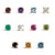 Birthstone Round Stud Solid Gold