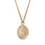 Scarab Coin Pendant Solid Gold