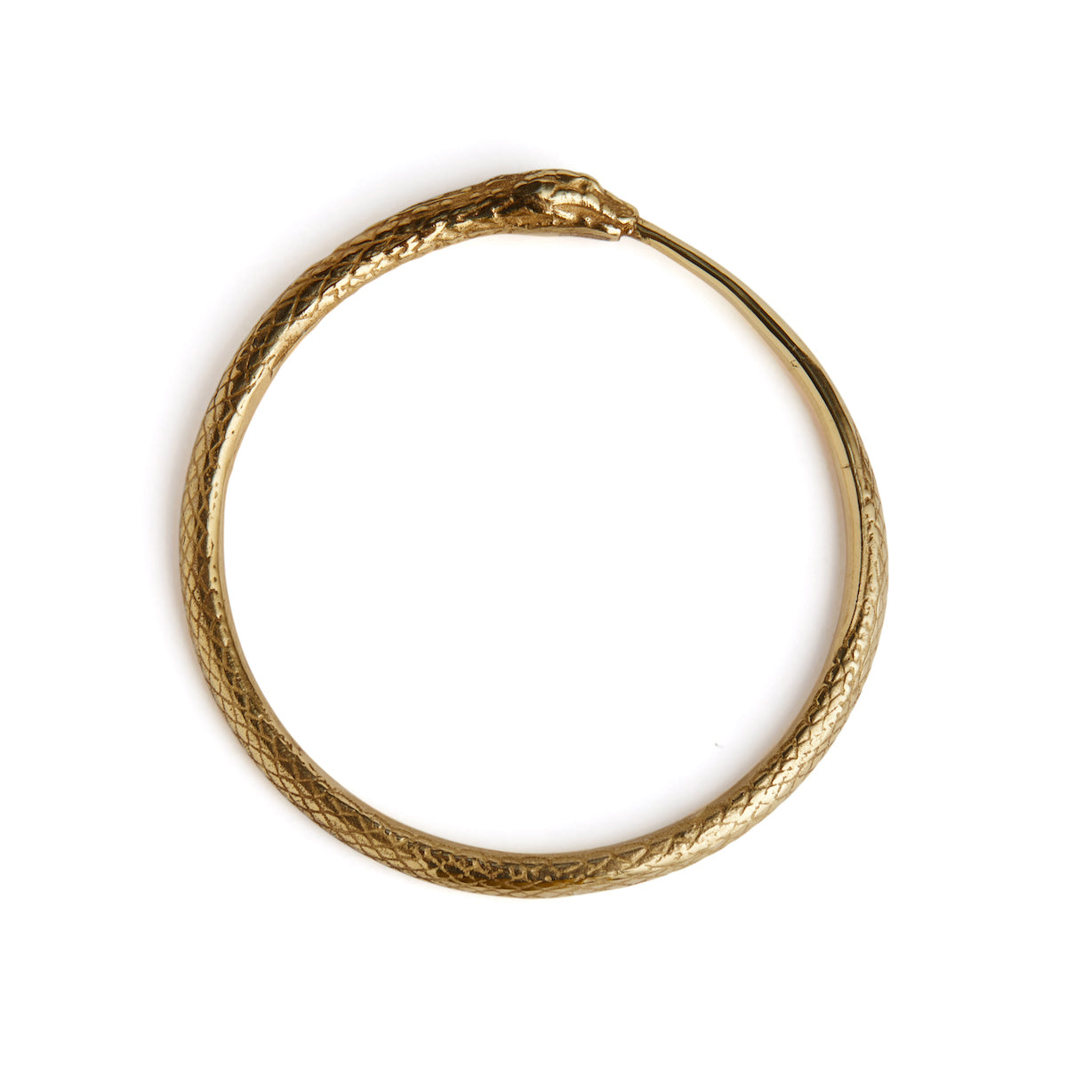 Ouroboros Snake Bangle Gold