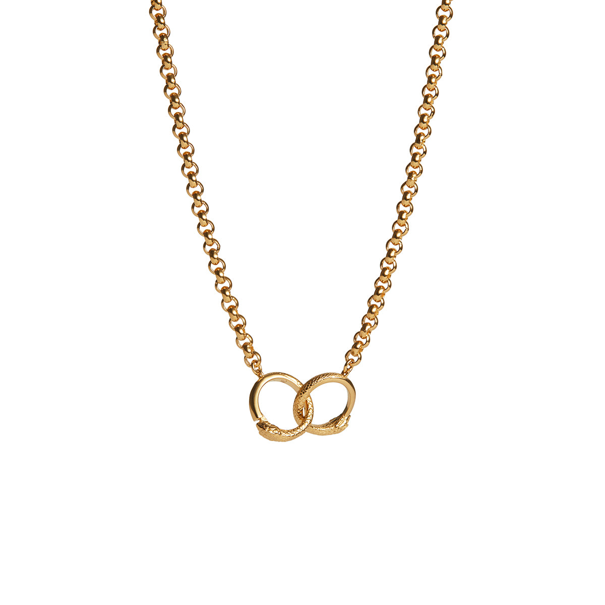 Ouroboros Chain Necklace Gold