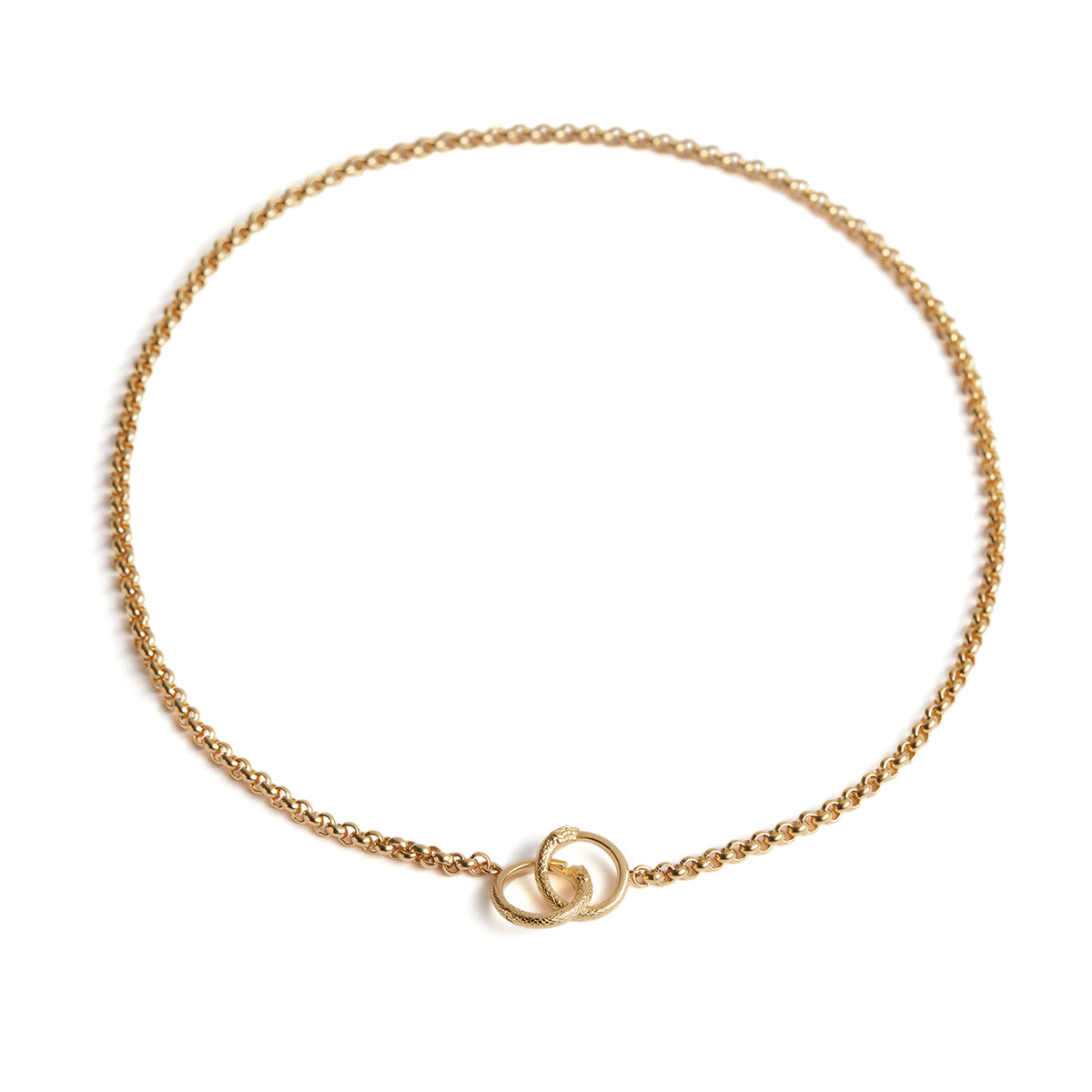 Ouroboros Chain Necklace Gold