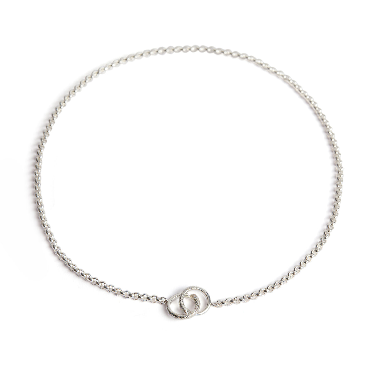 Ouroboros Chain Necklace Silver