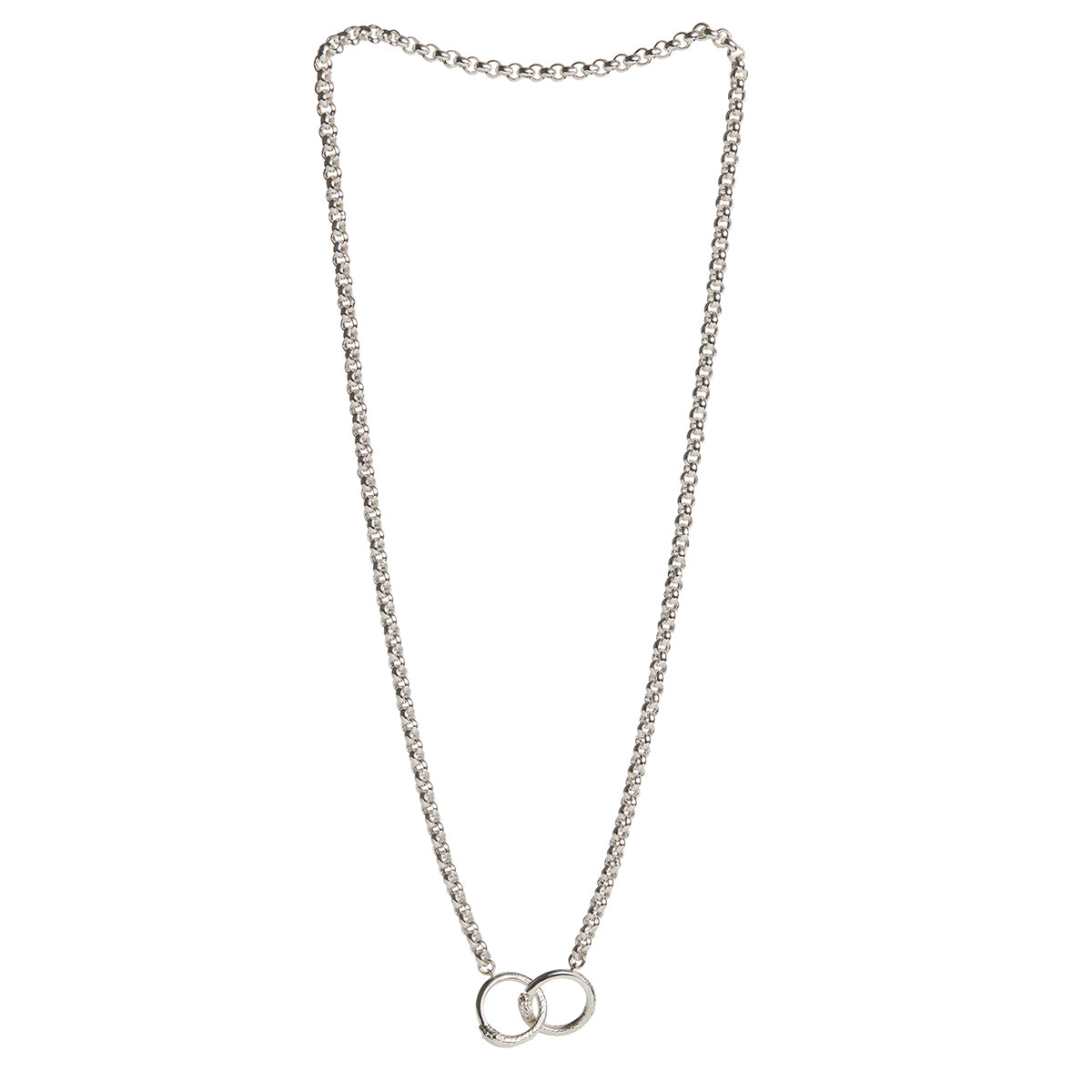 Ouroboros Chain Necklace Silver