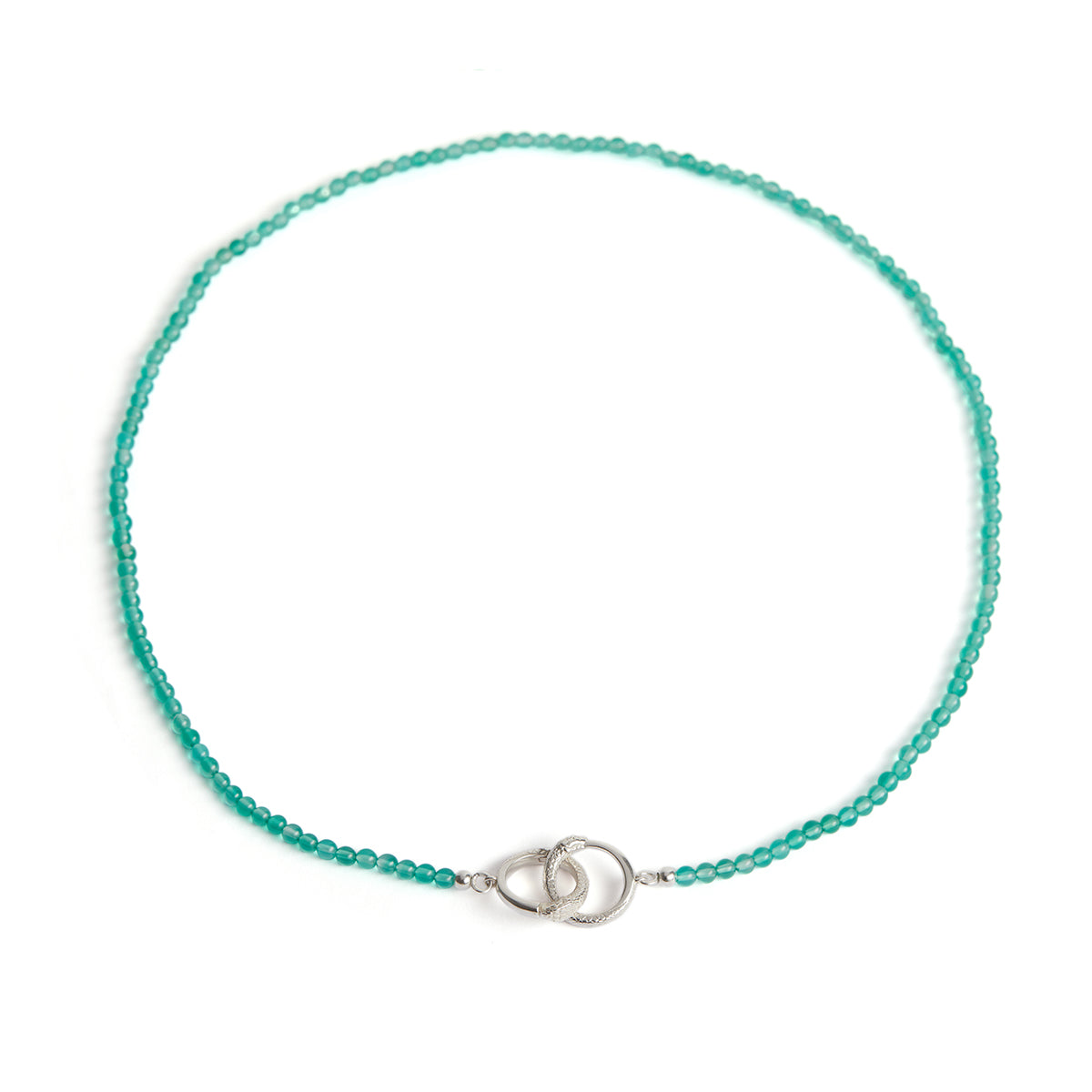 Ouroboros Onyx Necklace Silver