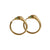 Ouroboros Snake Hoops Gold