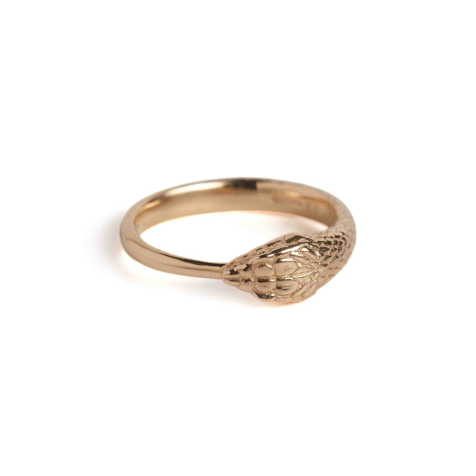 Ouroboros Snake Ring Solid Gold