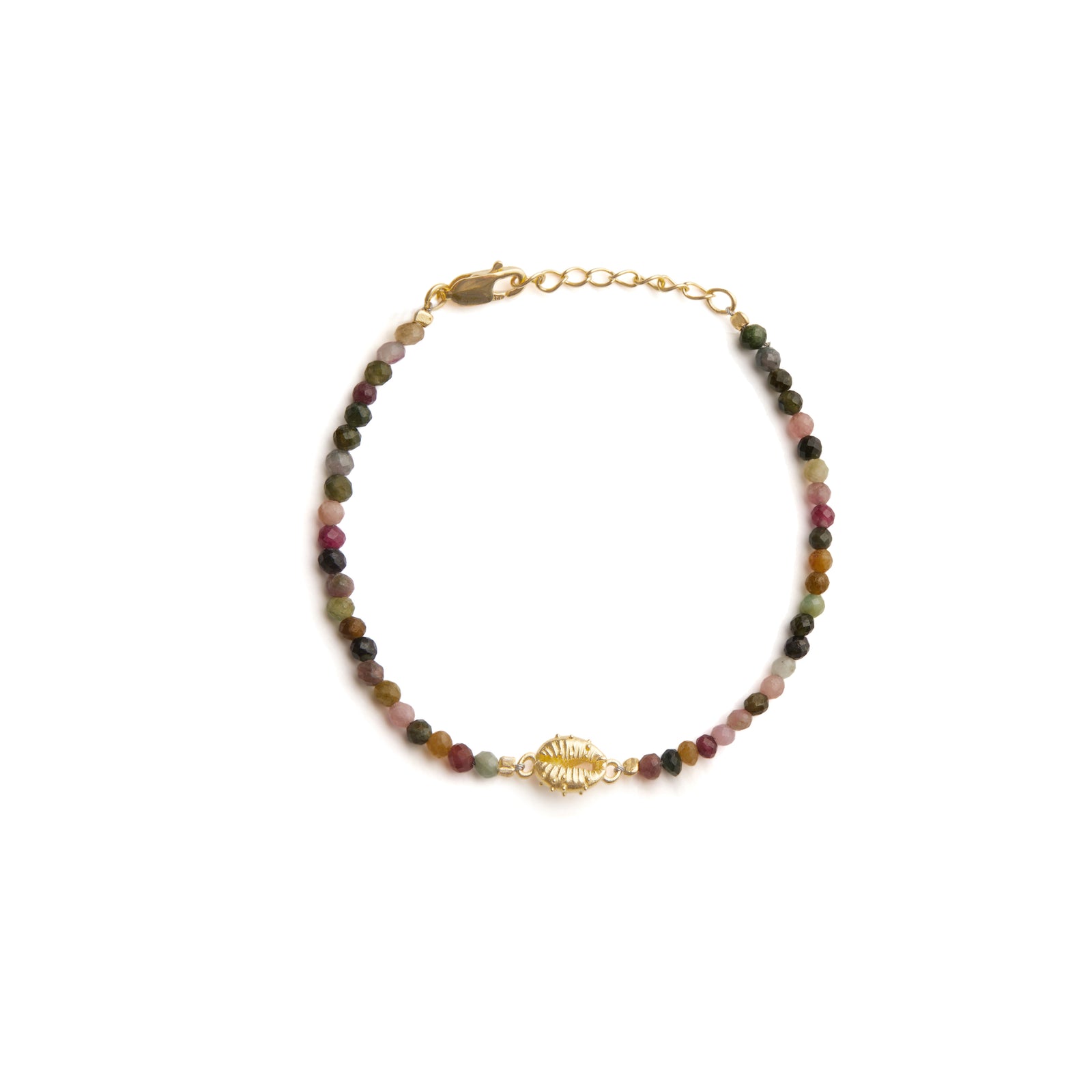 Aphrodite Mini Tourmaline Bracelet Solid Gold