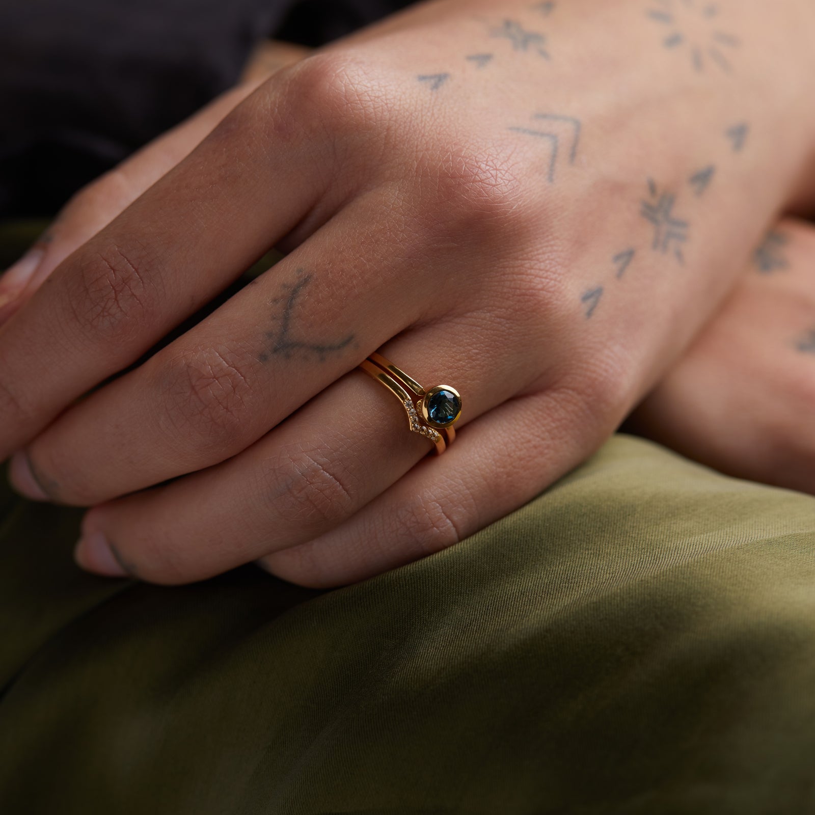 Solitaire Ring Solid Gold