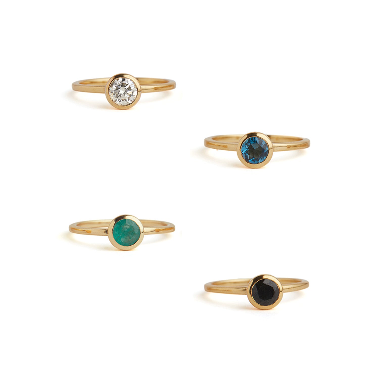 Solitaire Ring Solid Gold