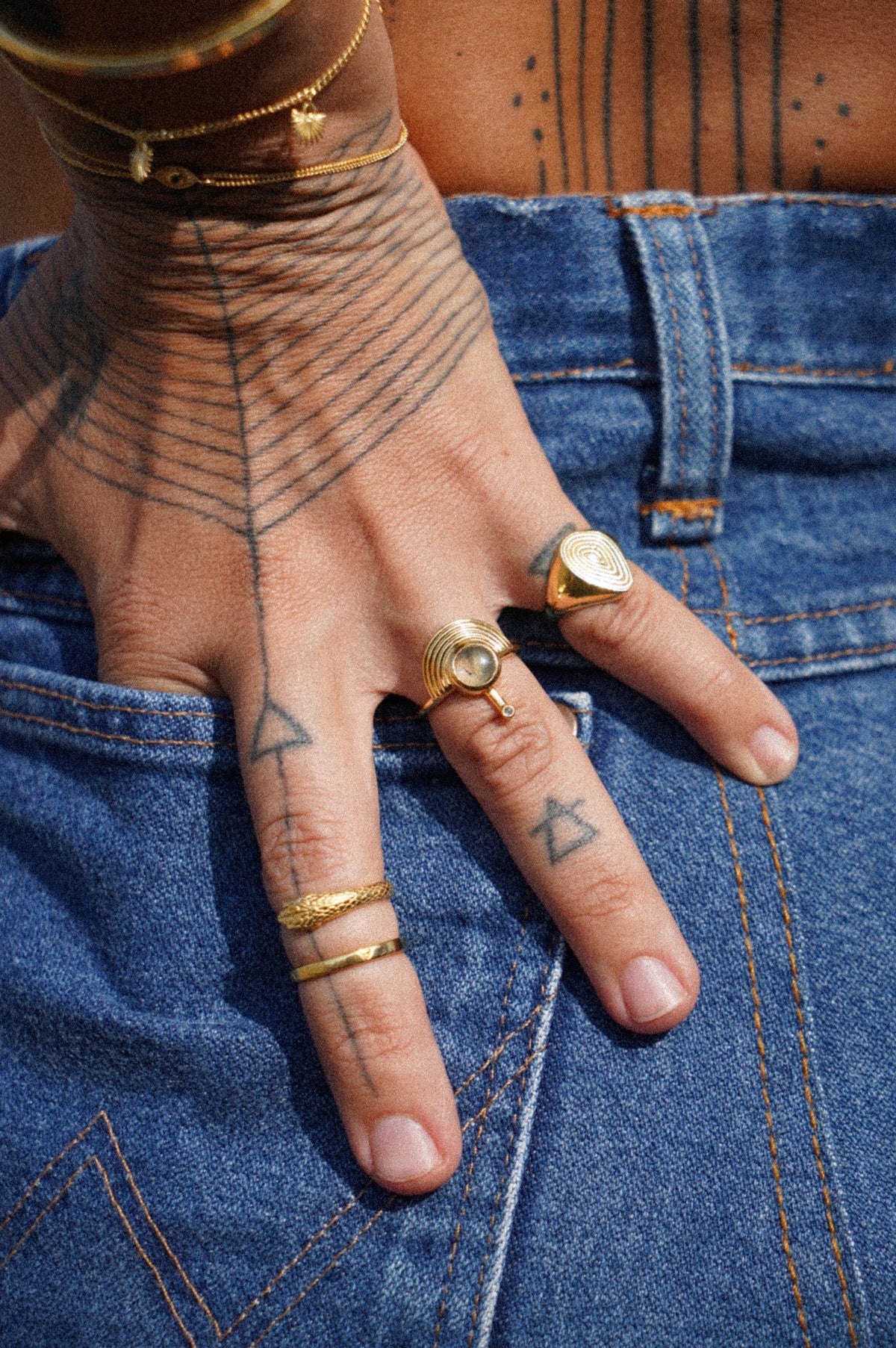Spiral Pinky Ring Gold