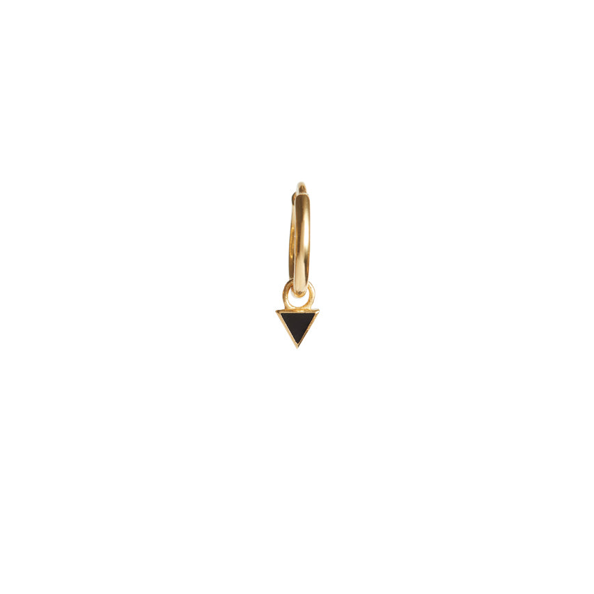 Four Elements Enamel Mini Hoop Earrings Gold