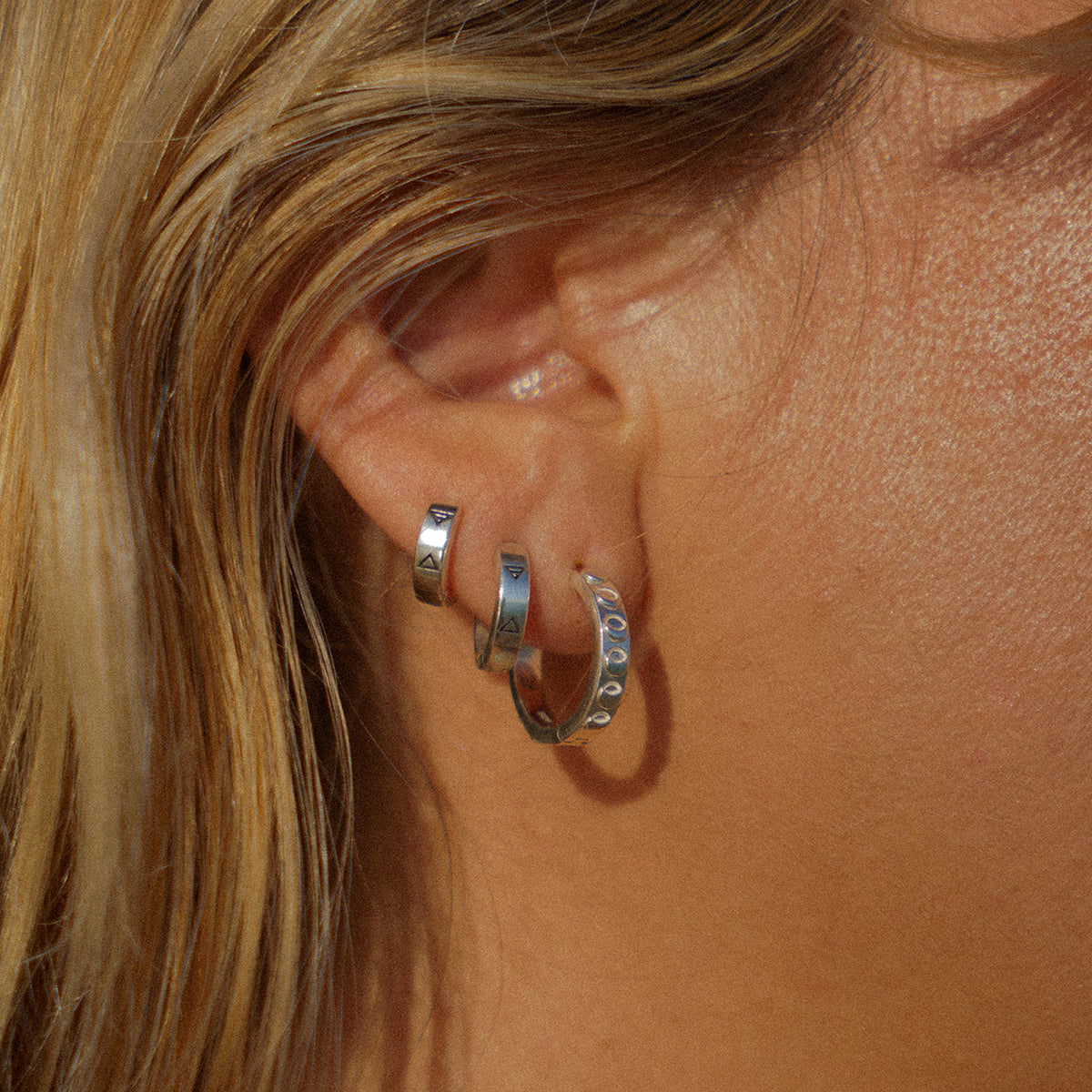 Moon Phases Huggies Silver