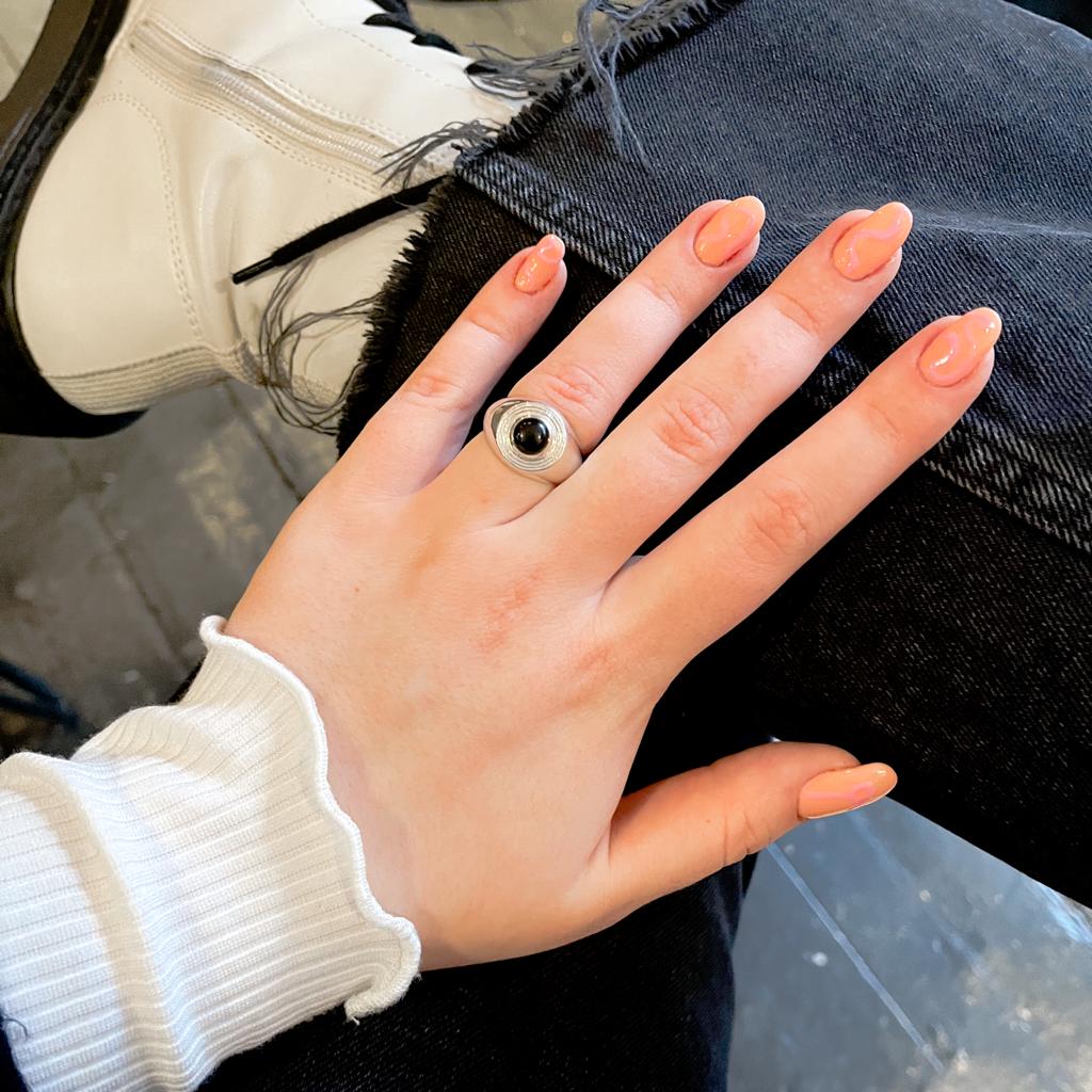 Astral Large Signet Ring Black Onyx