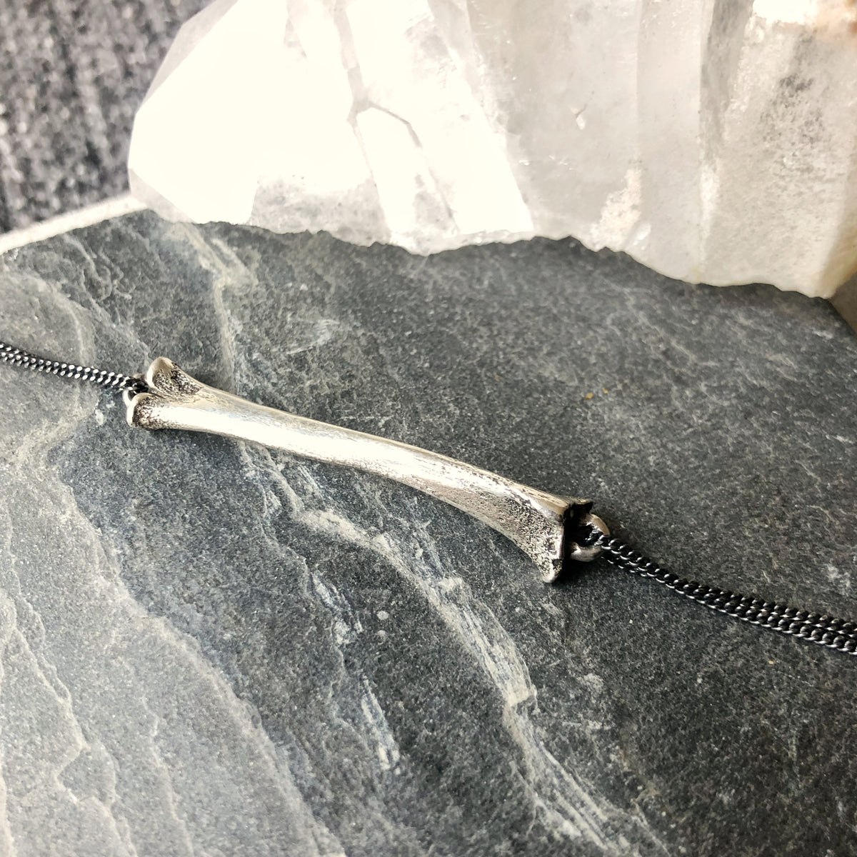 Bone Bracelet Silver