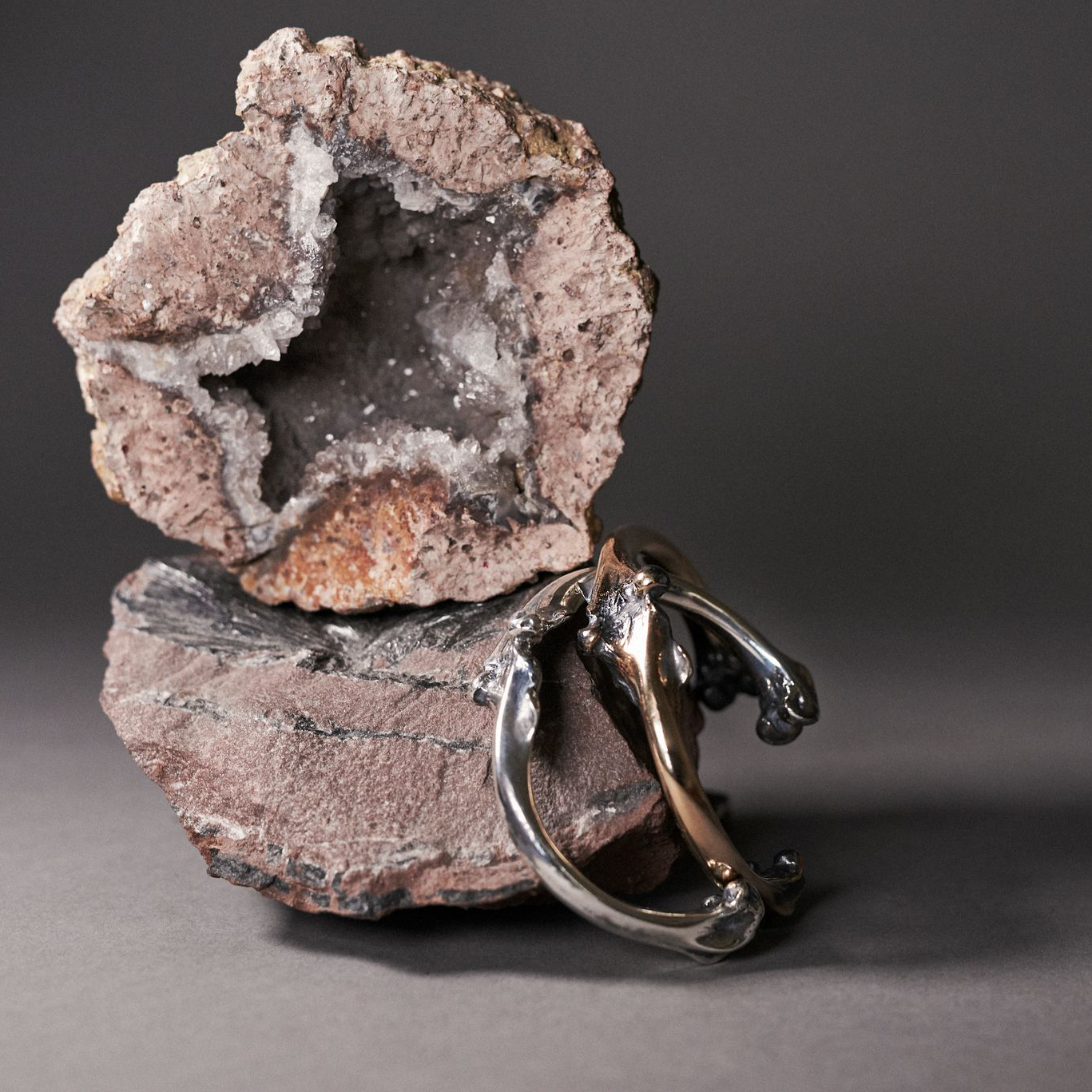 Large Bone Cuff Bronze